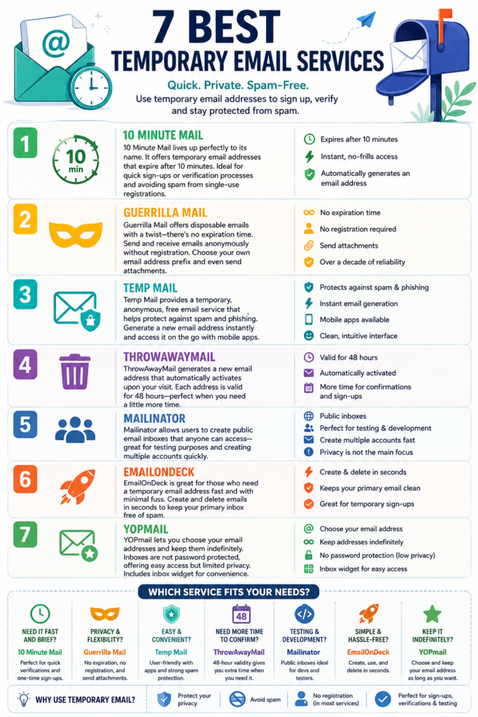 Temporary email services