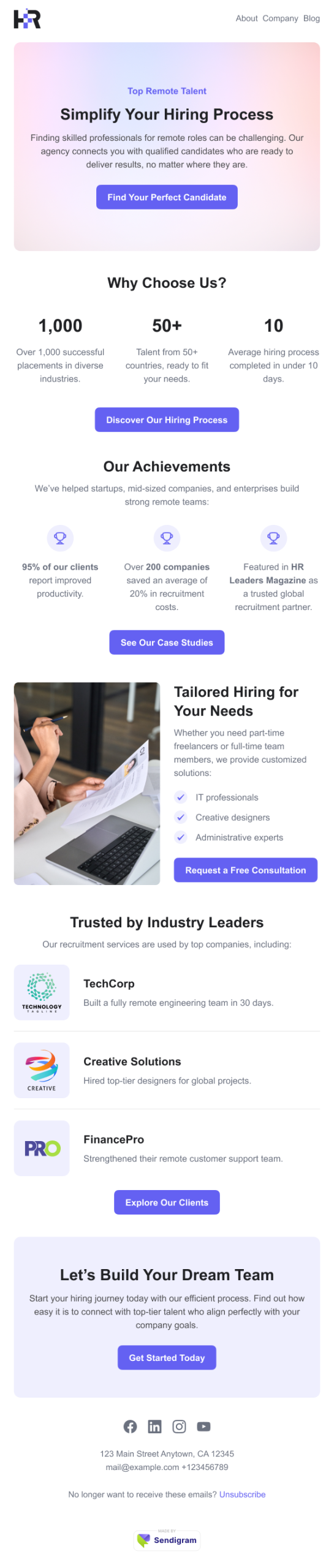 cold email template